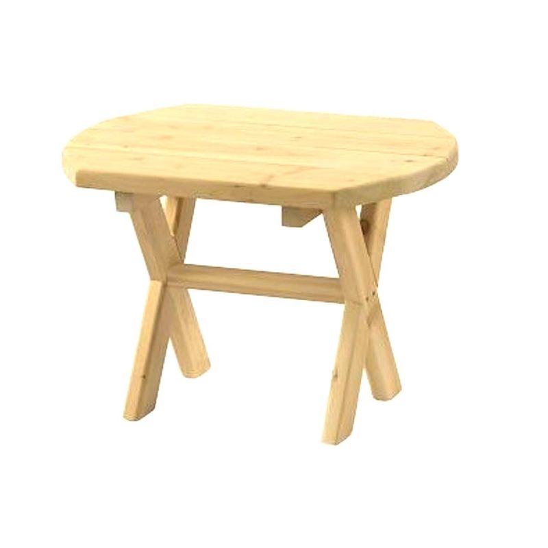 Huntsville Adirondack sidebord - Hvit Sedertre